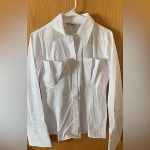 White Button down shirt from Zara